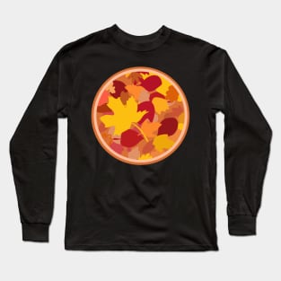 Autumn leaves in a circle Long Sleeve T-Shirt